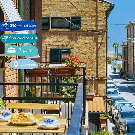 -a Due Passi Dal Mare- Ac 7 Posti Centro Appartamento Civitanova Marche